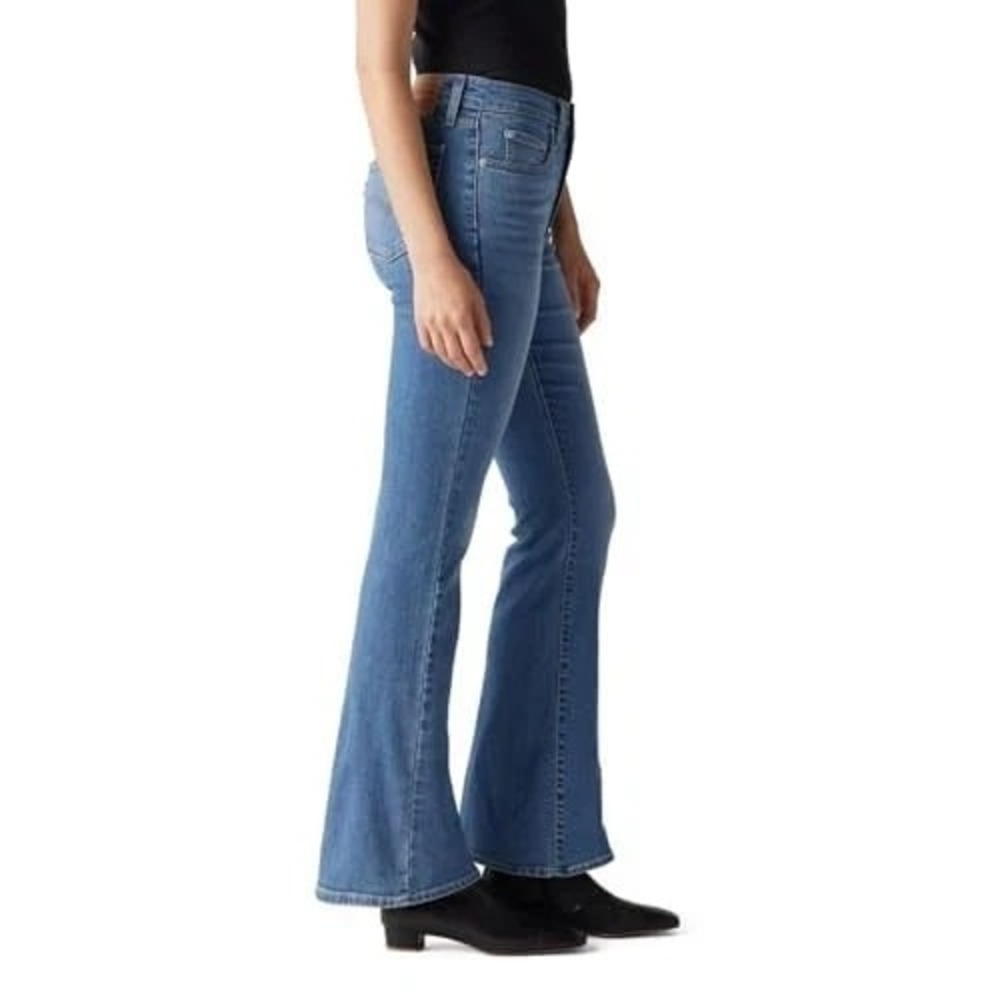 Levi's 726 Flare Jeans Women's 33 Medium Wash Cowgirl Western Rodeo Stretch Boot
